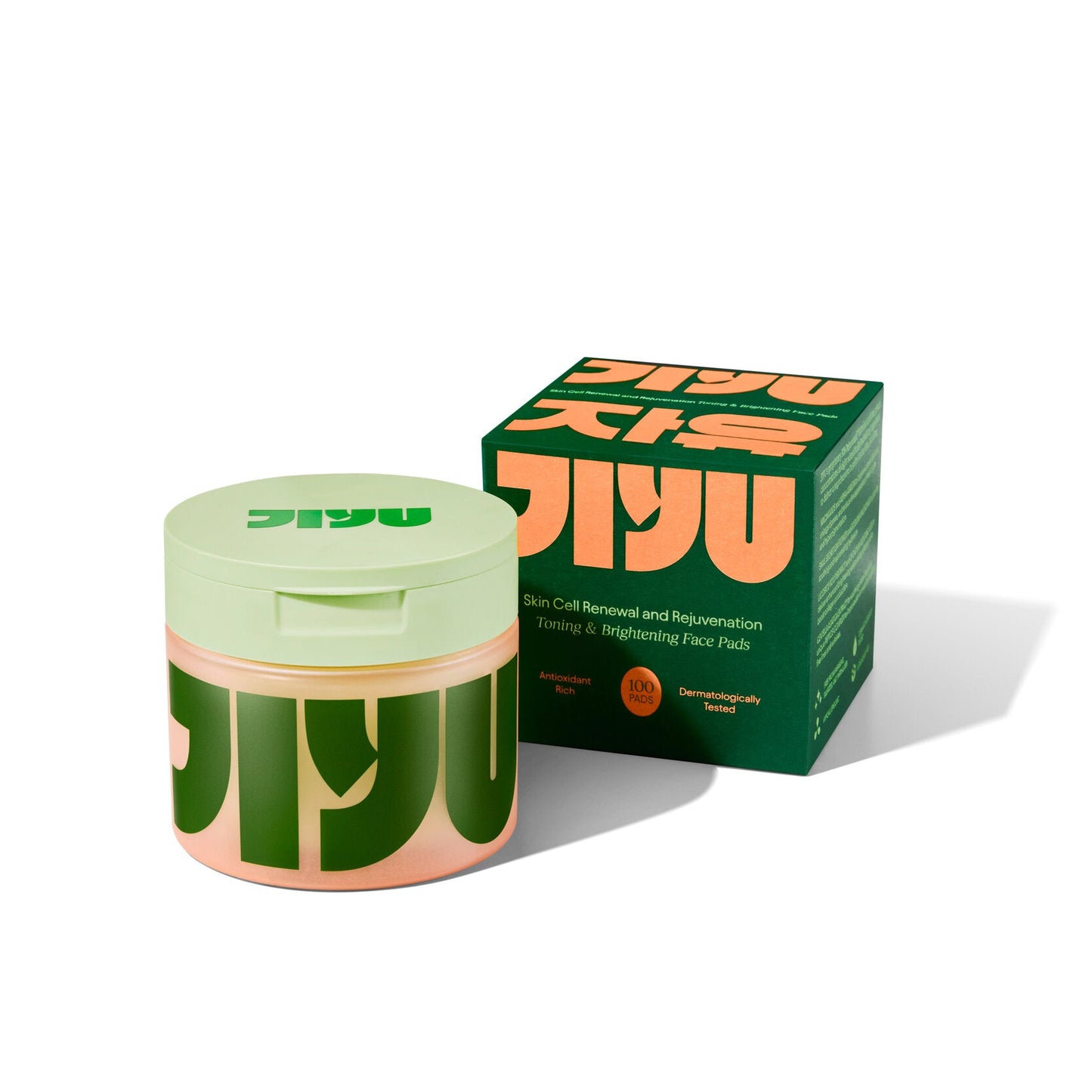 Jiyu Korean Skincare Anti-Aging, Dark Spot & Wrinkle Minimizing Toner Pads with Snail Mucin, Centella Asiatica, Niacinamide, Peptide Complex - 100 ct.